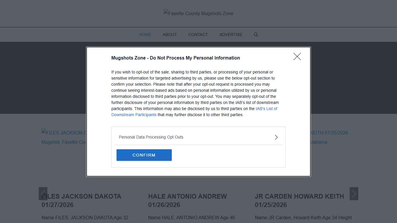 Fayette County Mugshots Zone